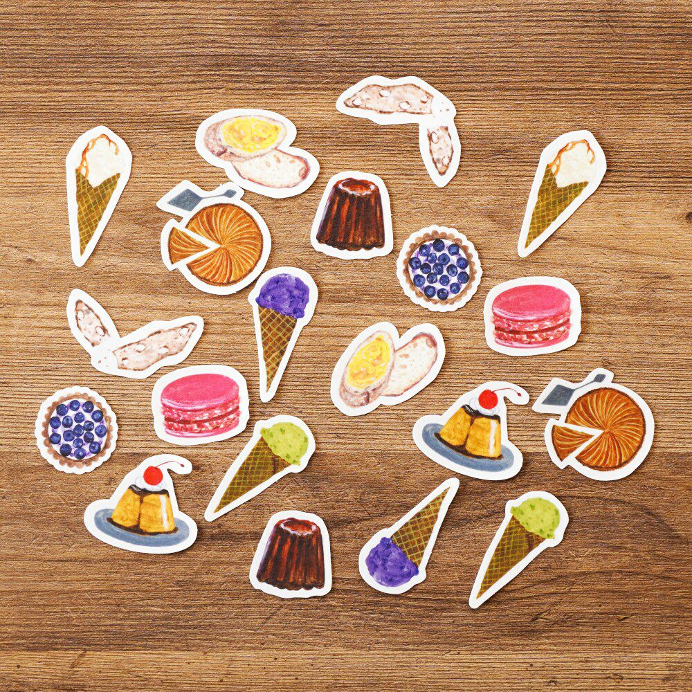 手紙社｜いわしまあゆ・フレークシール「Sweets time」 | 月刊手紙舎