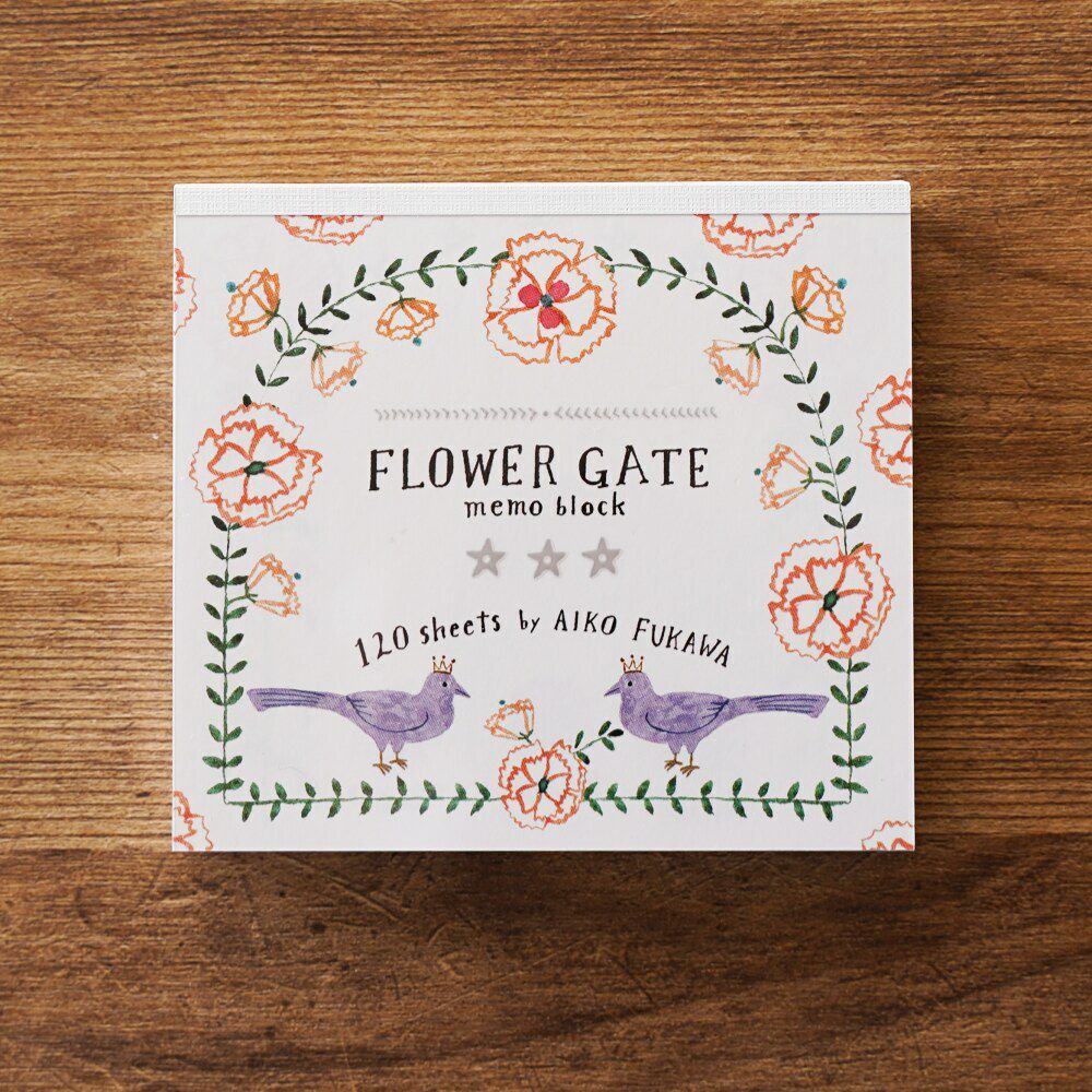 表現社 cozyca products｜布川愛子 ブロックメモ FLOWER GATE | 月刊手紙舎