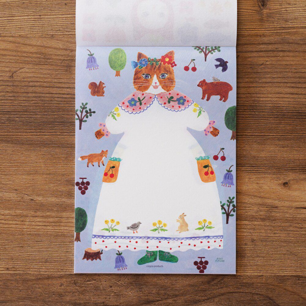 ✿✿✿paq1005ページ✿✿✿ 表現社 cozyca products｜布川愛子 便箋 Cat and Onepiece | 月刊手紙舎