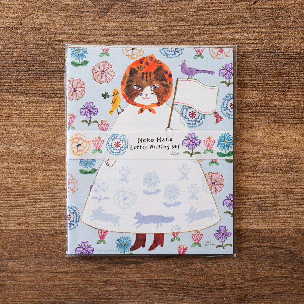 表現社 cozyca products｜布川愛子 レターセット Neko Hana | 月刊手紙舎