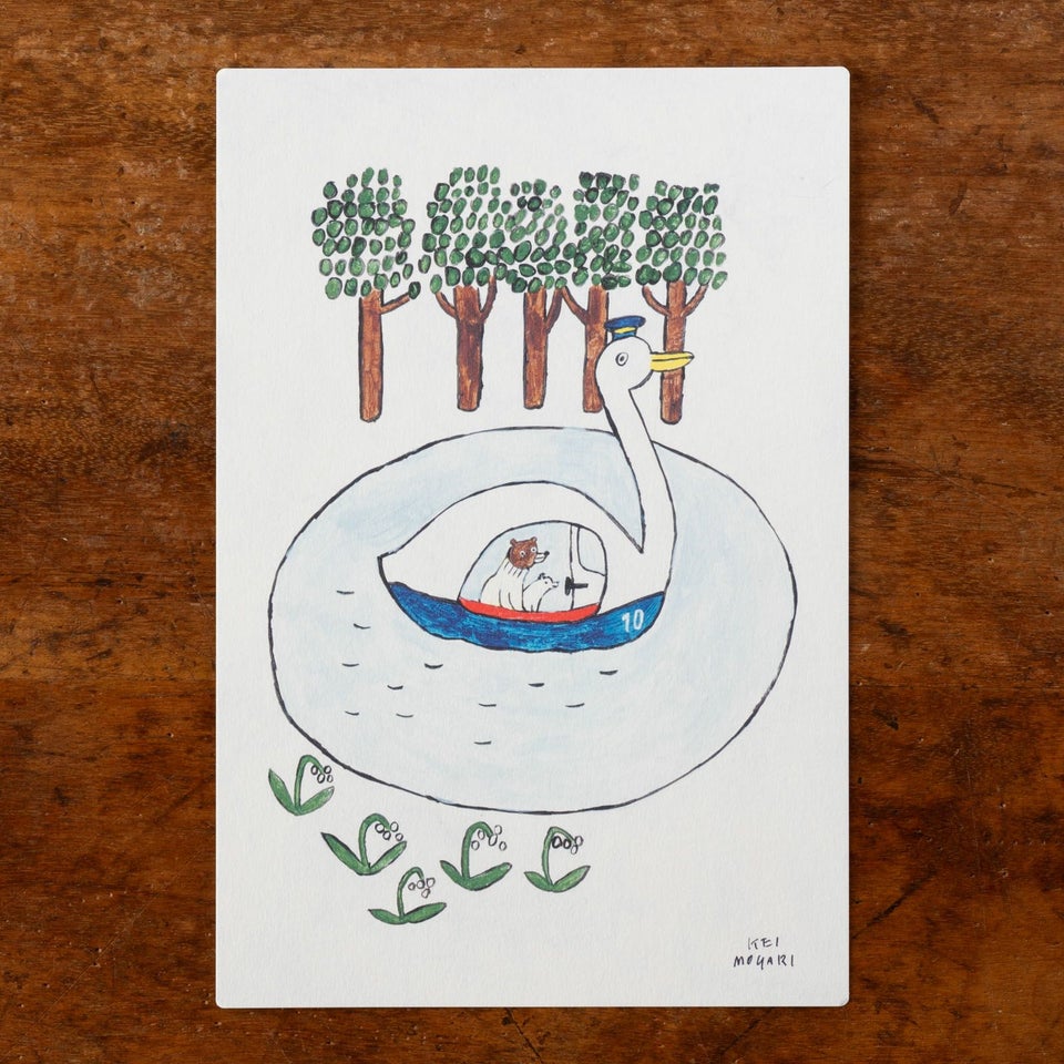 スワンボートと湖のデザイン