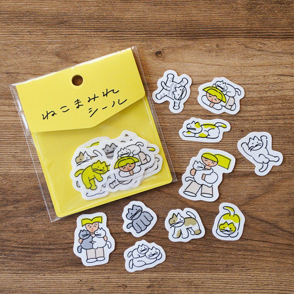 手紙社｜ニシワキタダシ・フレークシール「ねこまみれシール」 | 月刊