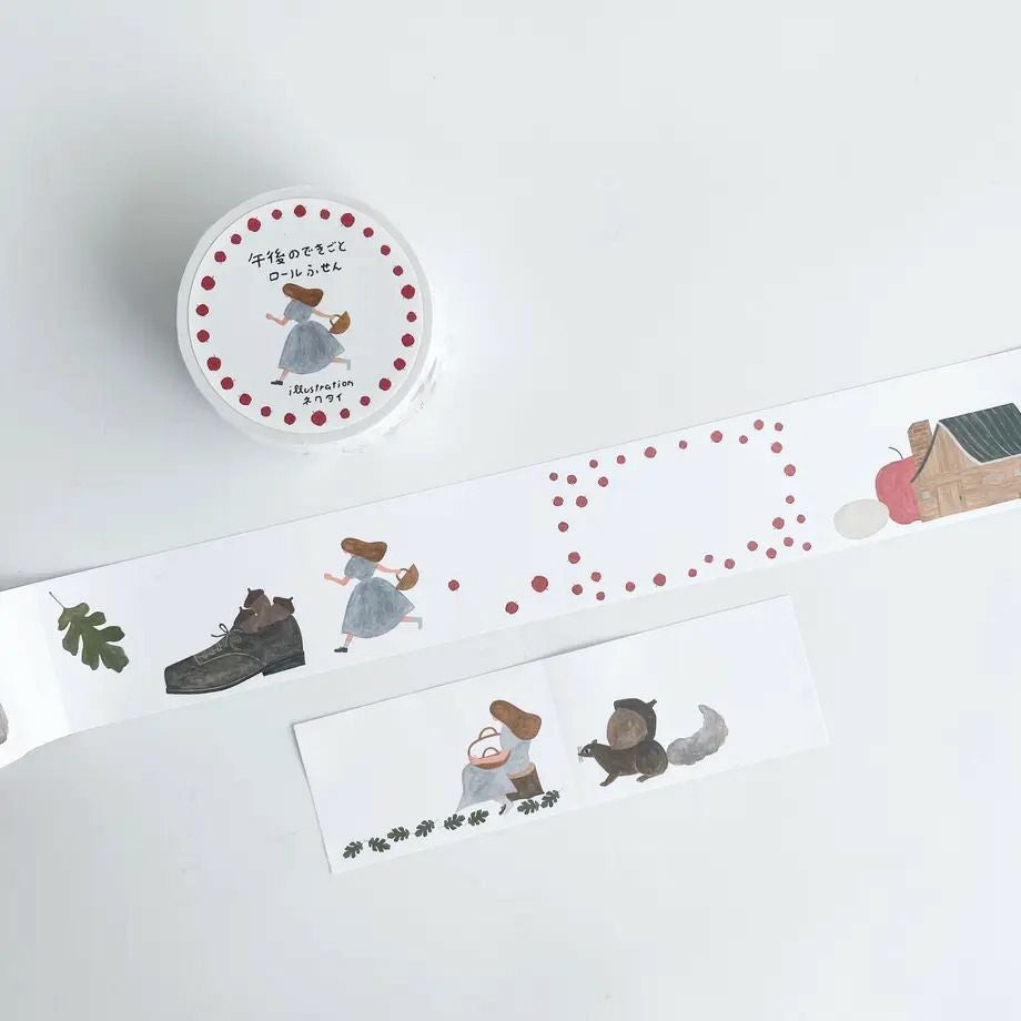手紙社｜ネクタイ・ロールふせんニコニコ「ねこと遊ぶしごと」 | 月刊