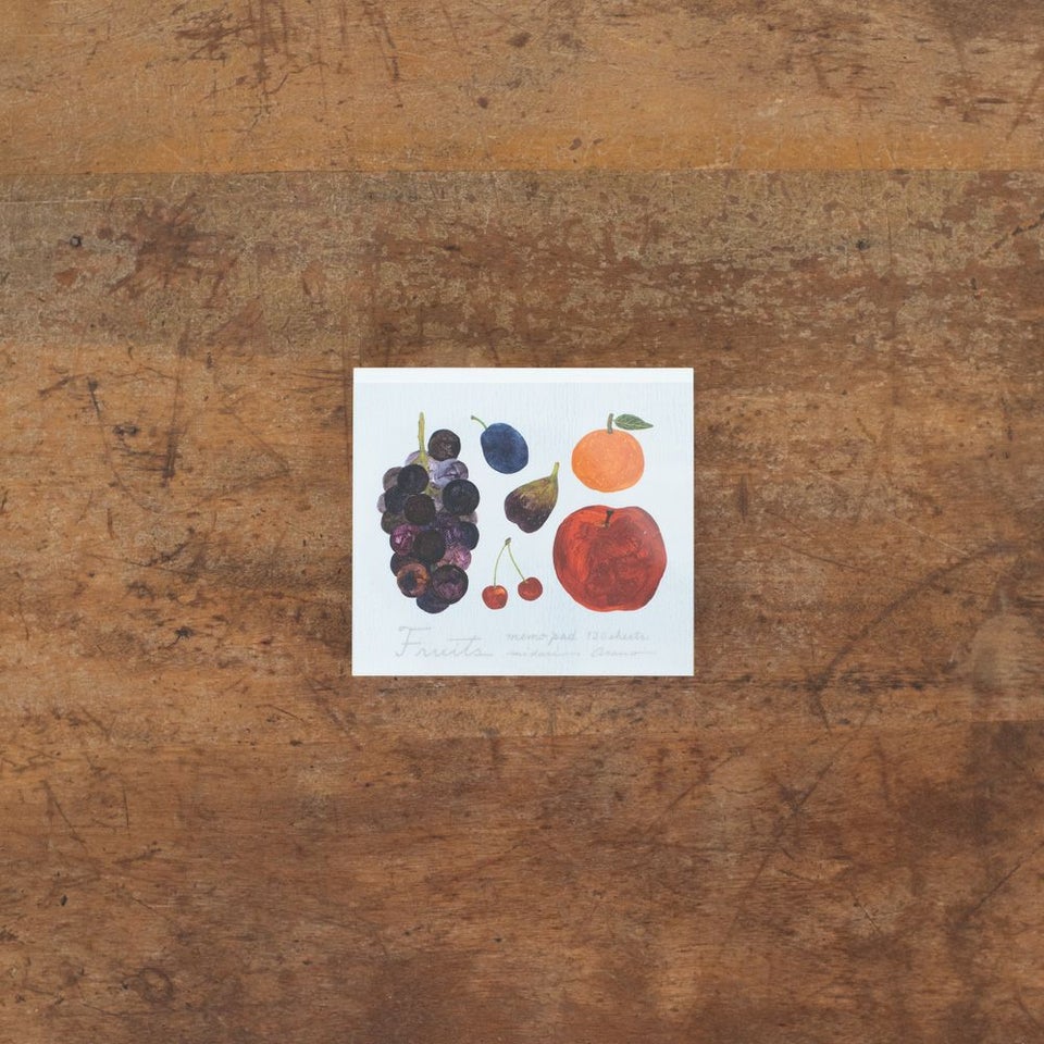 浅野みどり・ブロックメモ「Fruits」