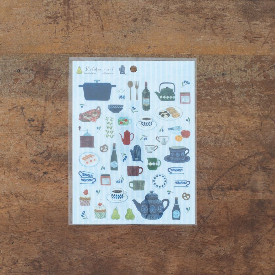 浅野みどり・シール「Kitchen seal」