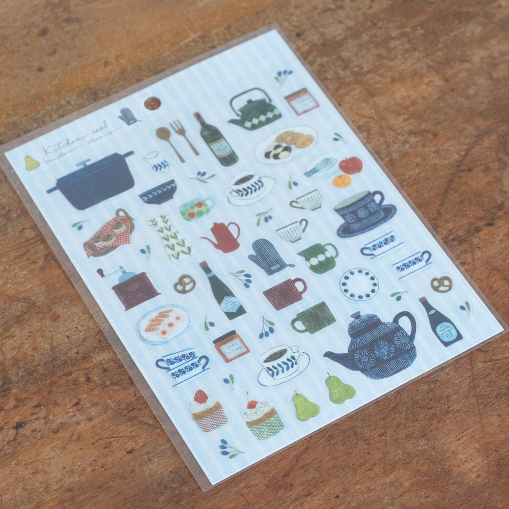 表現社 cozyca products｜浅野みどり・シール「Kitchen seal」 | 月刊