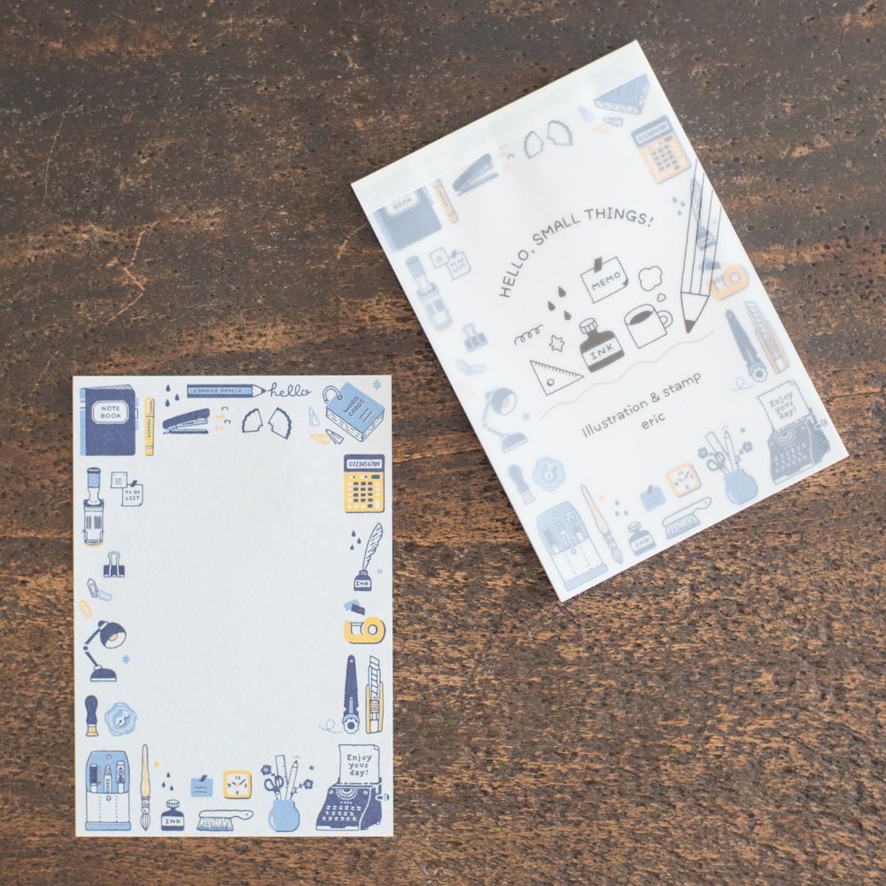手紙社｜eric・メモパッド「HELLO, SMALL THINGS!」 | 月刊手紙舎