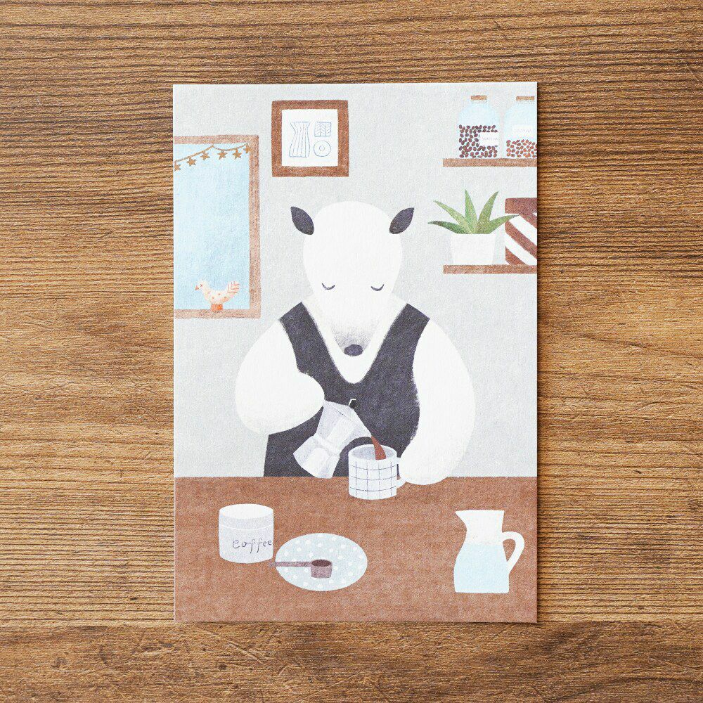 手紙社｜福岡麻利子・ポストカード「COFFEE」 | 月刊手紙舎