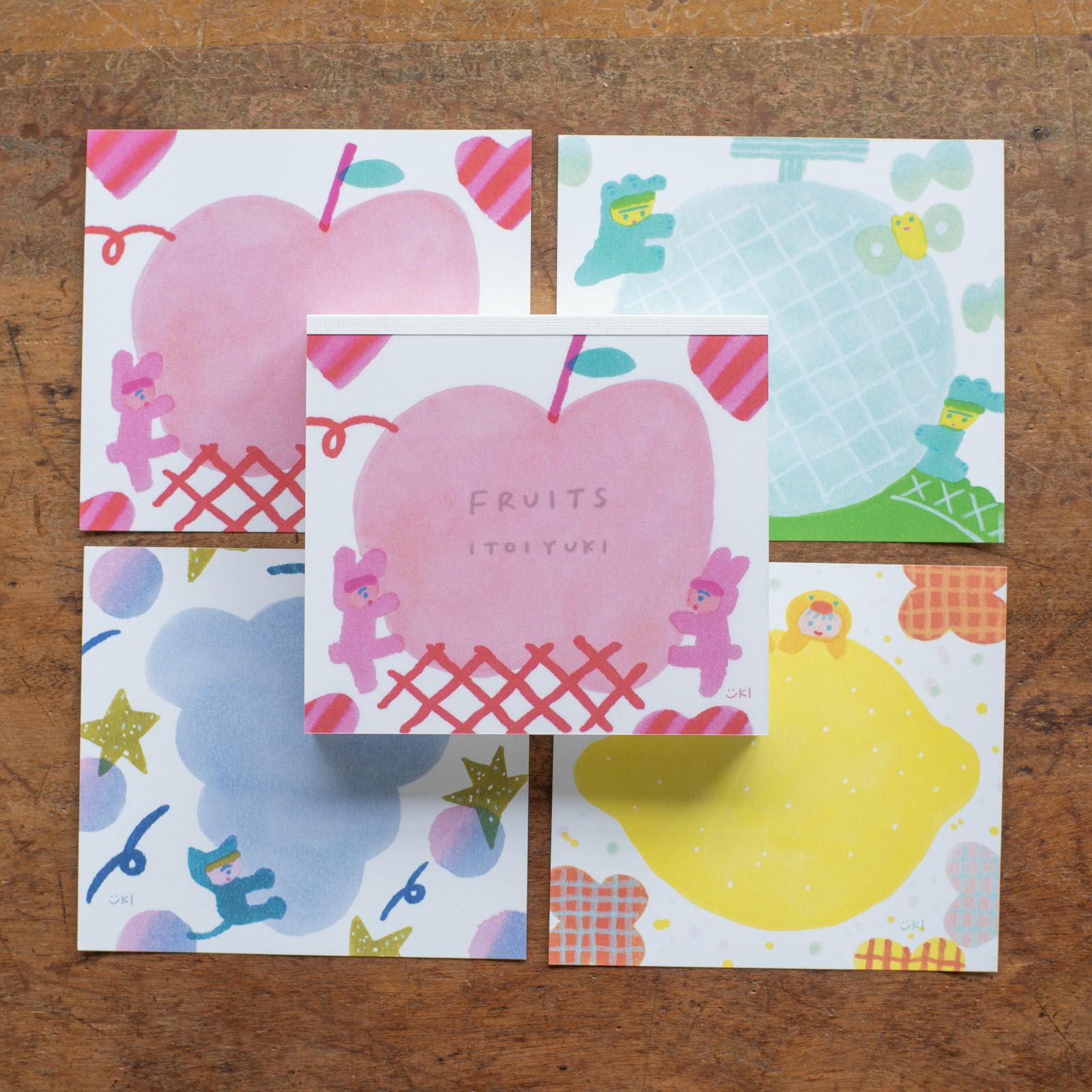 表現社 cozyca products｜いといゆき・ブロックメモ「FRUITS」 | 月刊