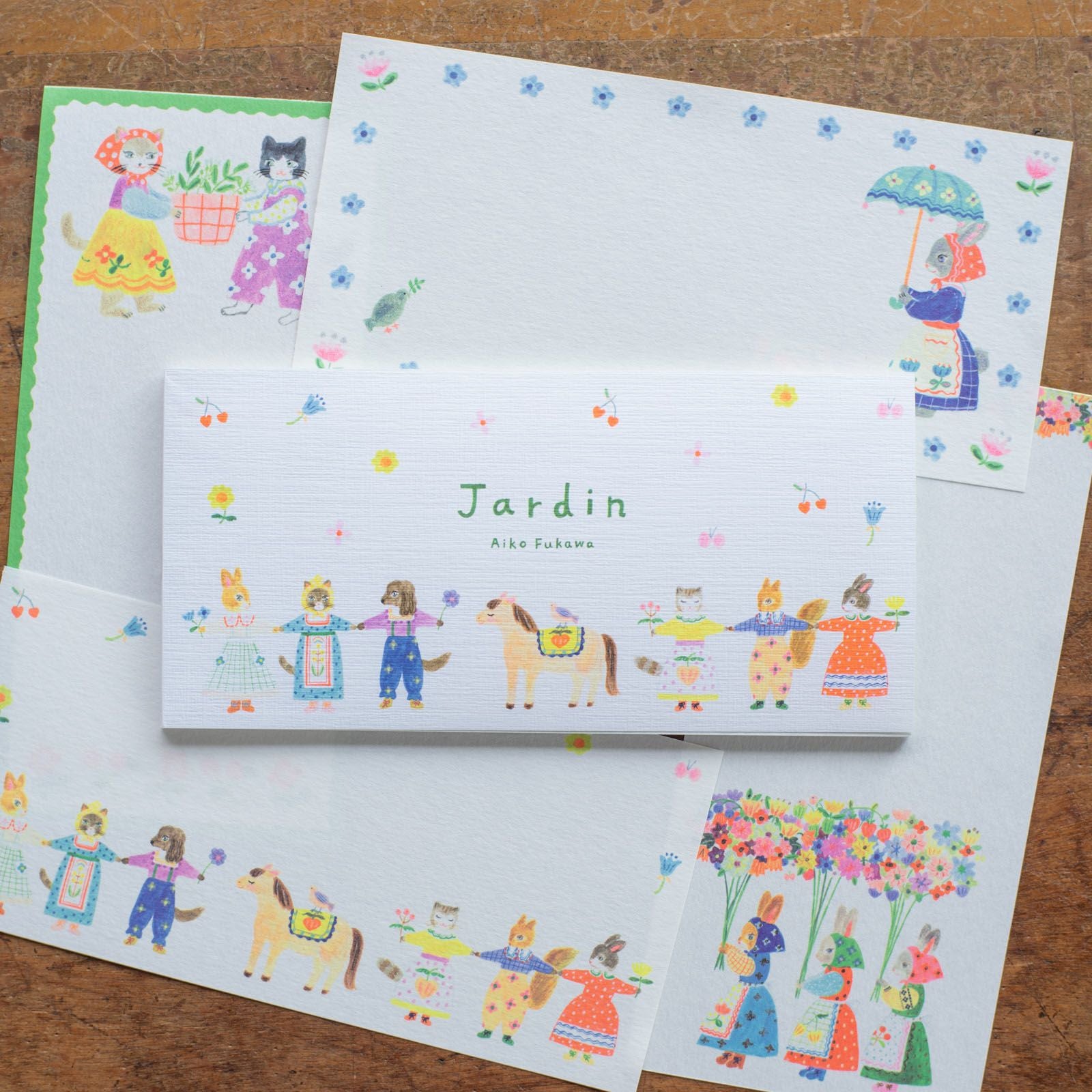 表現社 cozyca products｜Aiko Fukawa・一筆箋「Jardin」 | 月刊手紙舎