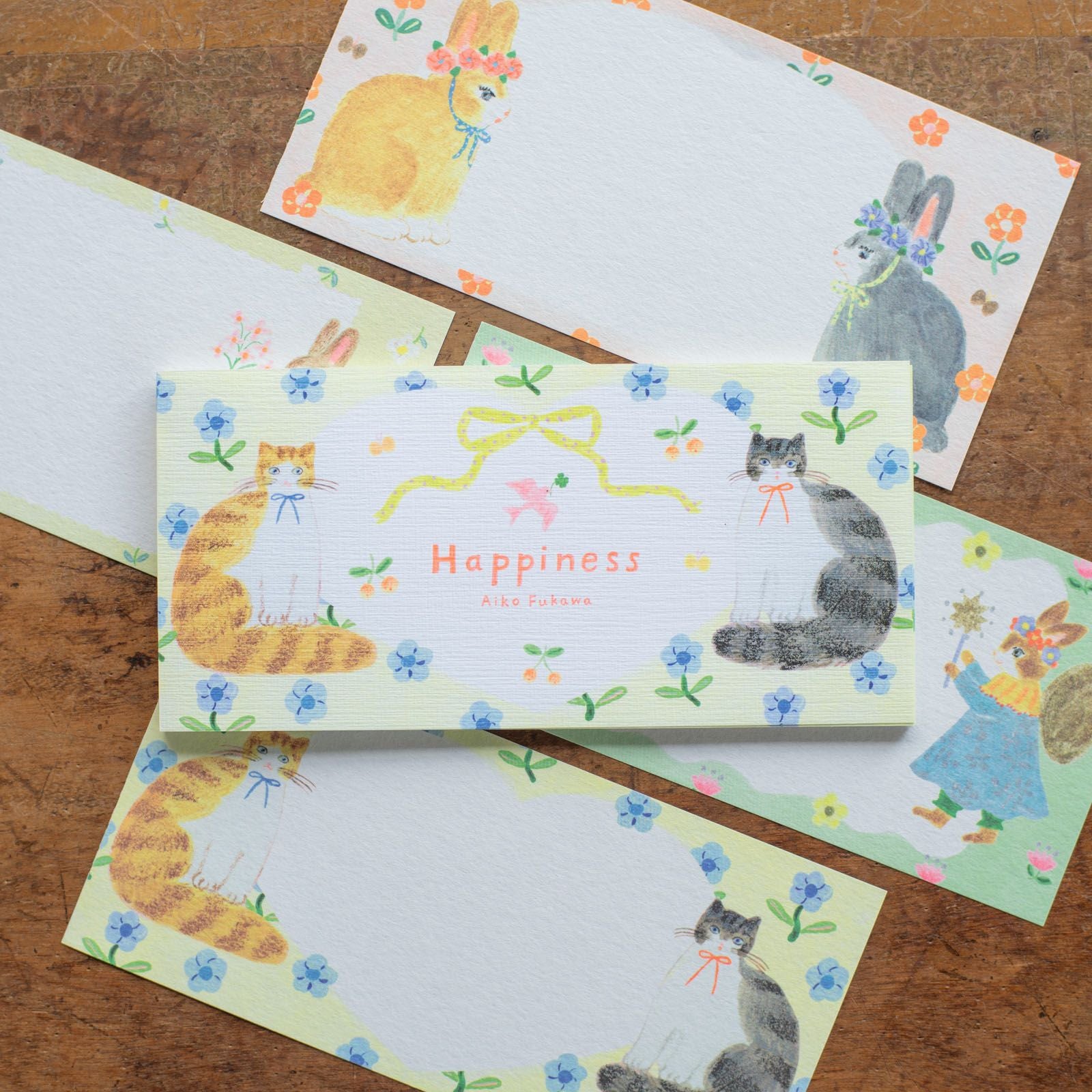 表現社 cozyca products｜Aiko Fukawa・一筆箋「Happiness」 | 月刊手紙舎