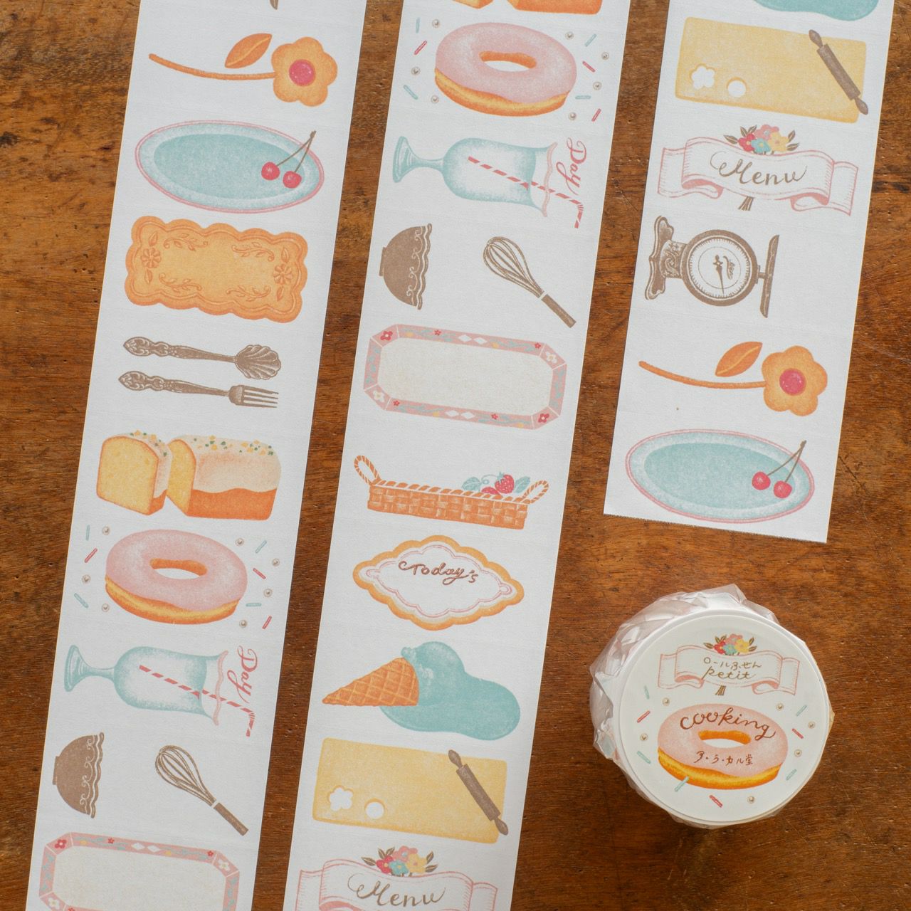 手紙社｜ア・ラ・カル堂・ロールふせんpetit「cooking」 | 月刊手紙舎