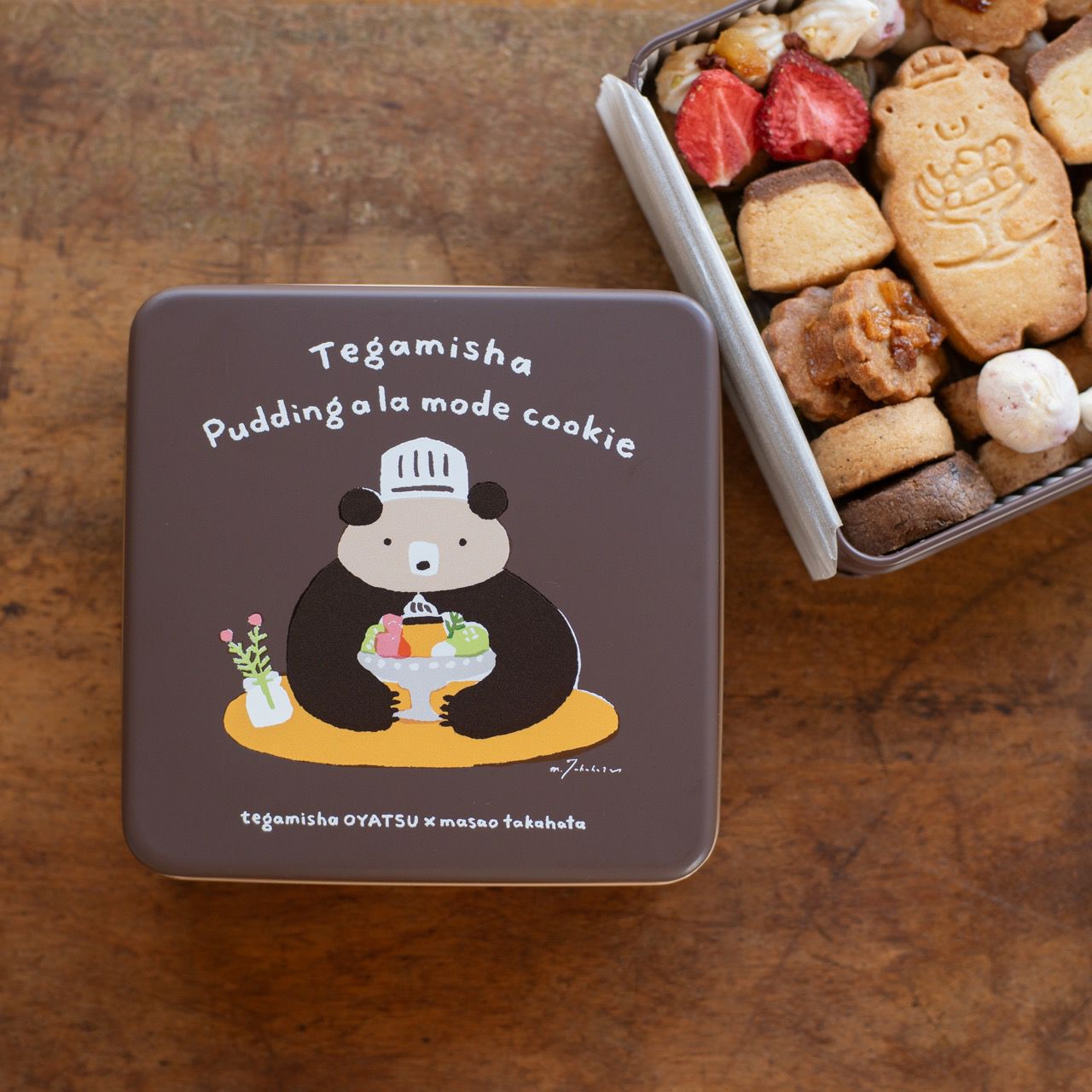 高旗将雄 × 手紙舎コラボ「Tegamisha Pudding a la mode cookie