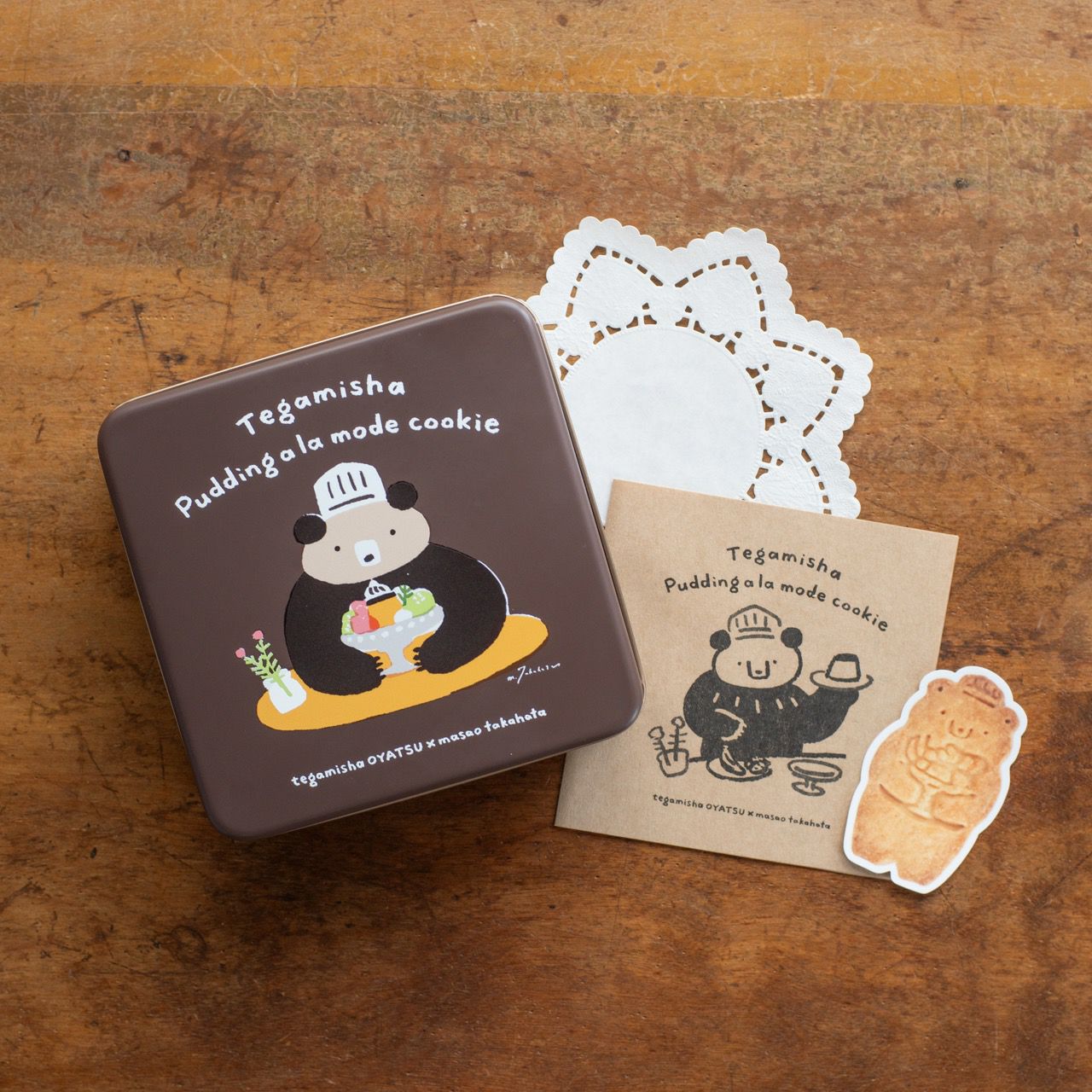 高旗将雄 × 手紙舎コラボ「Tegamisha Pudding a la mode cookie