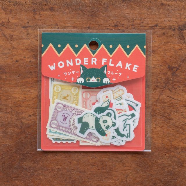 手紙社｜オビワン レトロ郵便・フレークシール「WONDER FLAKE」 | 月刊