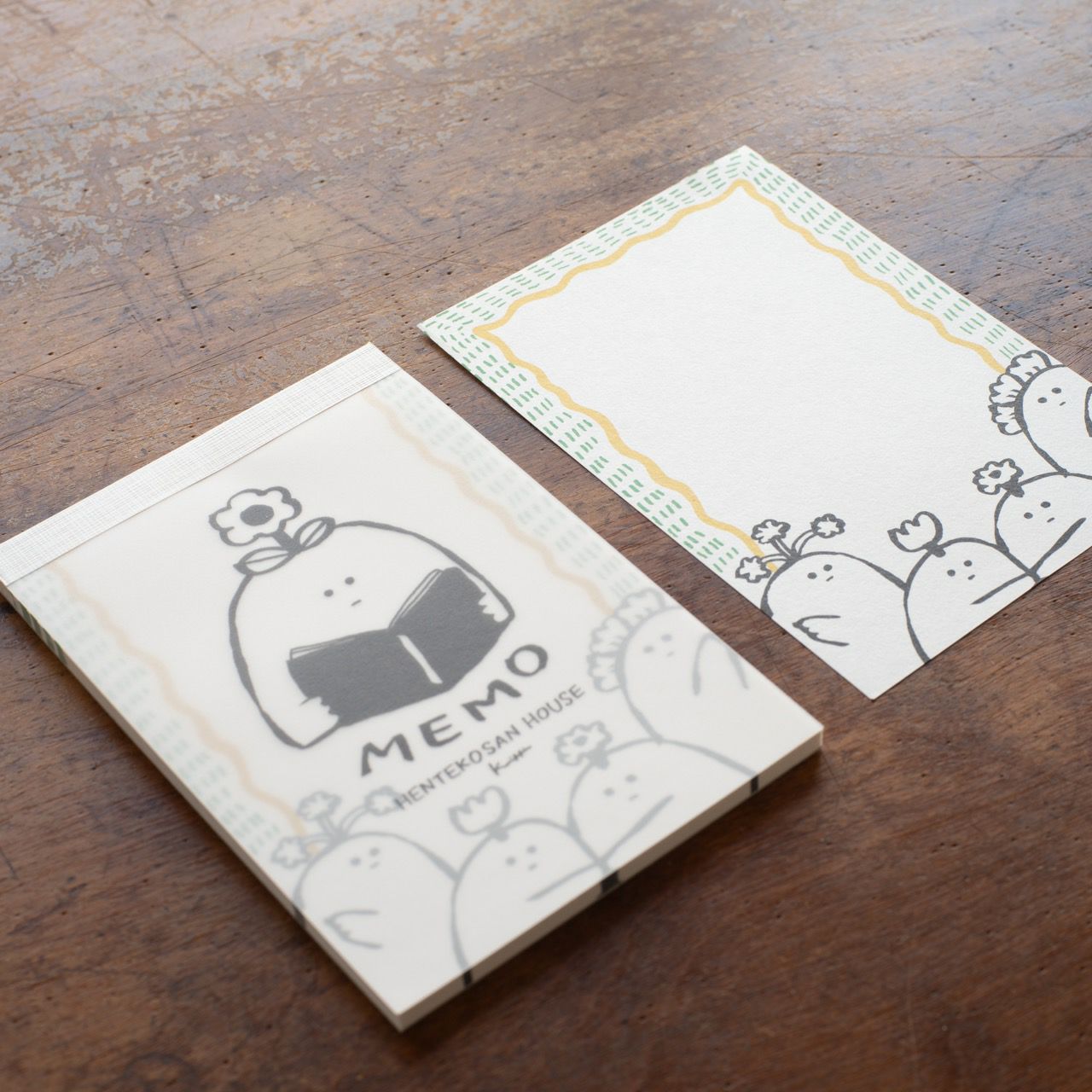 手紙社｜kikki・メモパッド「オハナオバケさん」 | 月刊手紙舎