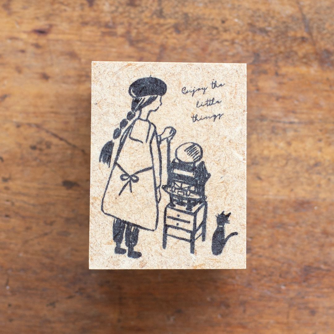 大枝活版室 / OEDA LETTERPRESS｜Stamp letterpress girl 「テキンのお