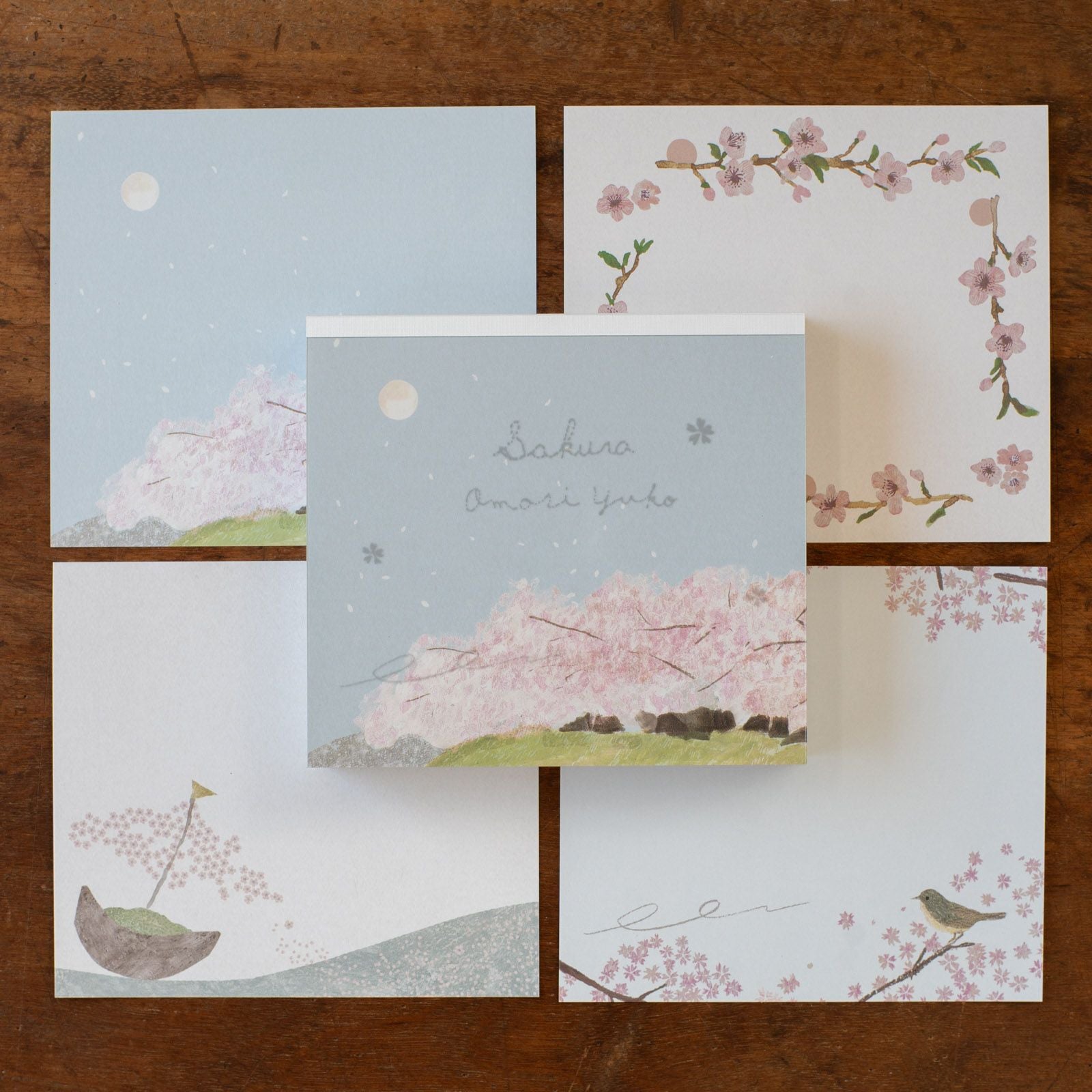 表現社 cozyca products｜大森木綿子・ブロックメモ「Sakura」 | 月刊