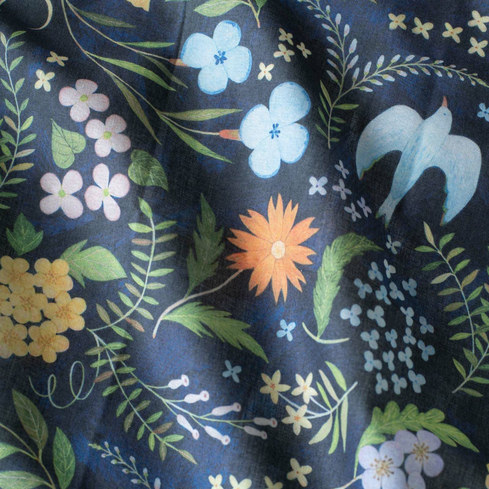 表現社 cozyca products｜浅野みどり・ハンカチ「花鳥風月」 | 月刊手紙舎