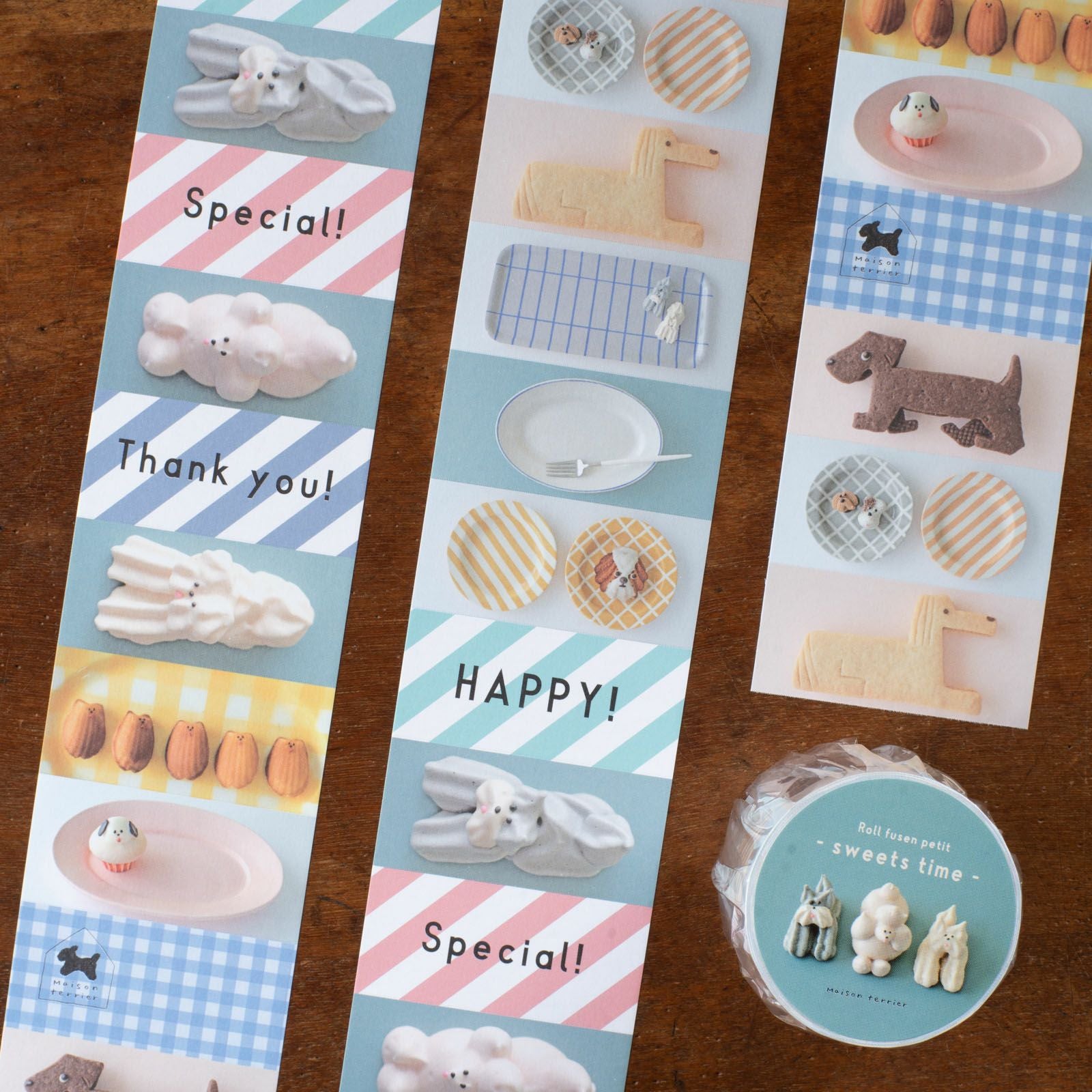 手紙社｜Maison terrier・ロールふせんpetit「sweets time」 | 月刊手紙舎