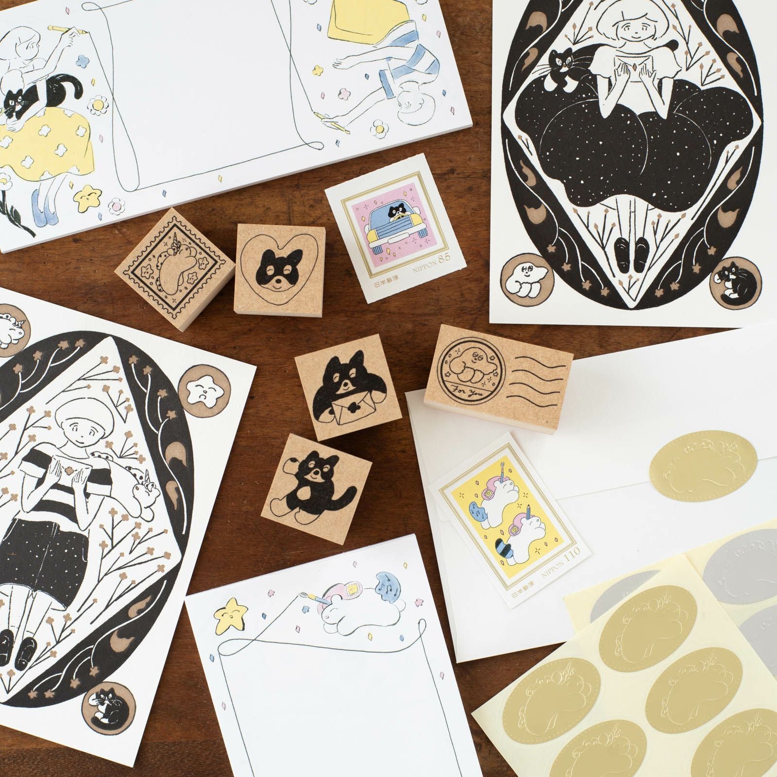 手紙社｜北澤平祐・スタンプ「unicorn stamp」 | 月刊手紙舎