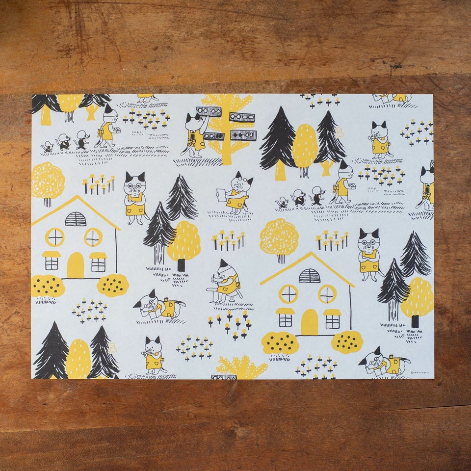 手紙社｜柴田ケイコ・包装紙3柄セット