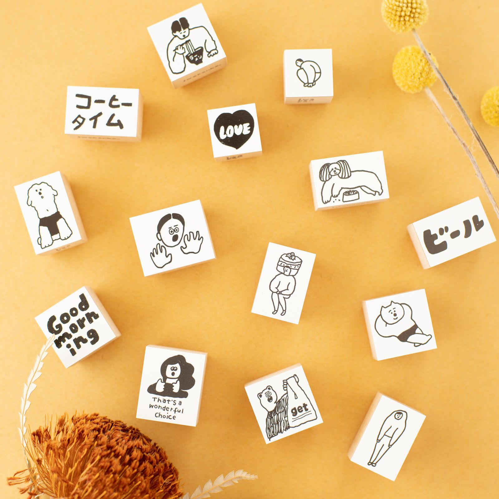 iwahanko.｜スタンプ「Good morning」 | 月刊手紙舎