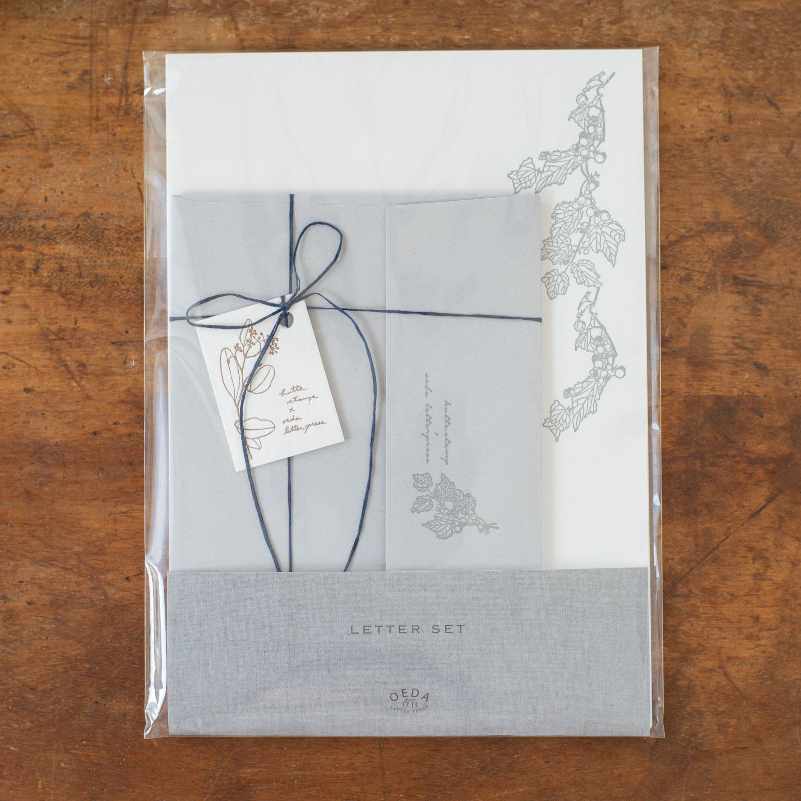 大枝活版室 / OEDA LETTERPRESS｜Letter set 【野ぶどう】 | 月刊手紙舎