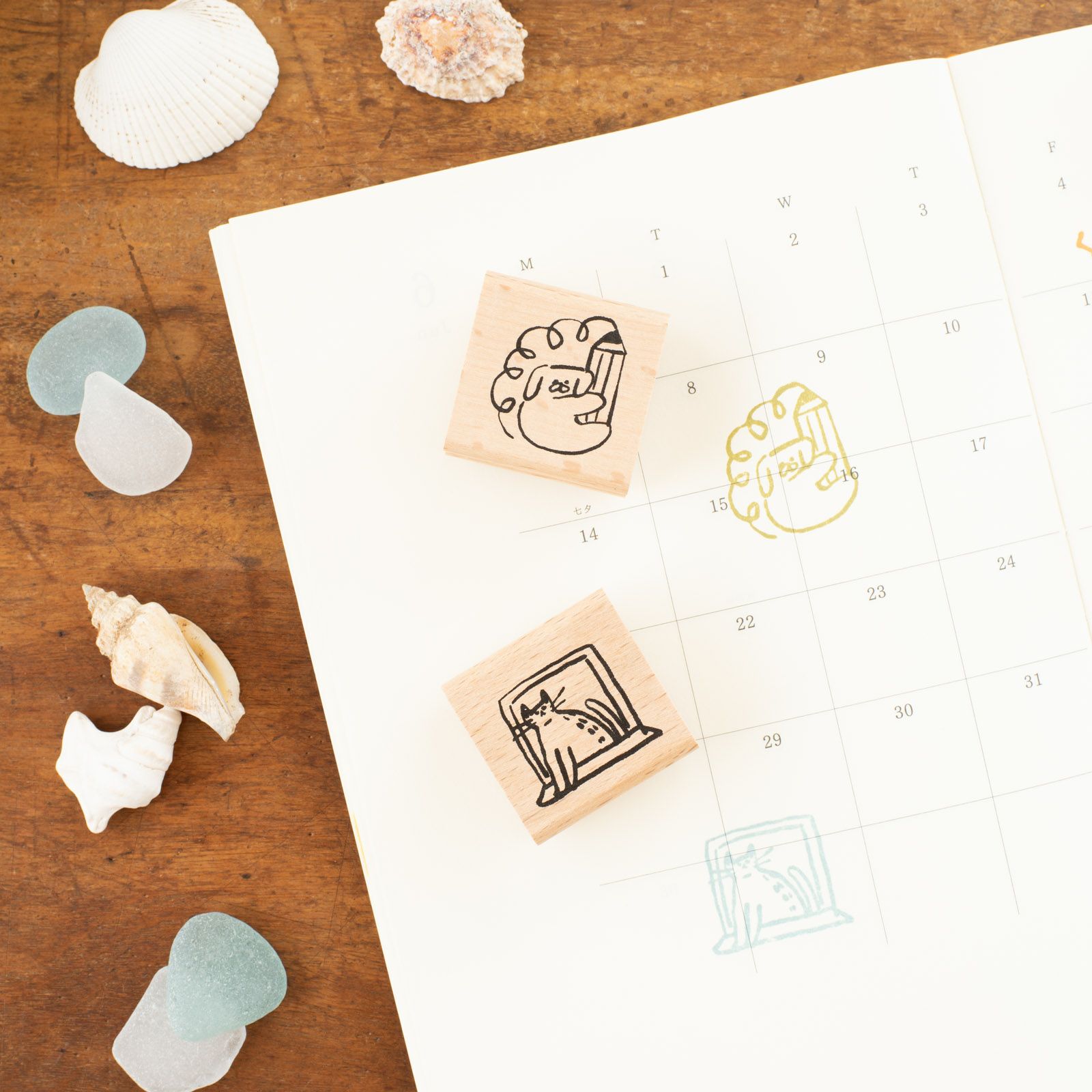 手紙社｜ico・スタンプ「窓猫」 | 月刊手紙舎