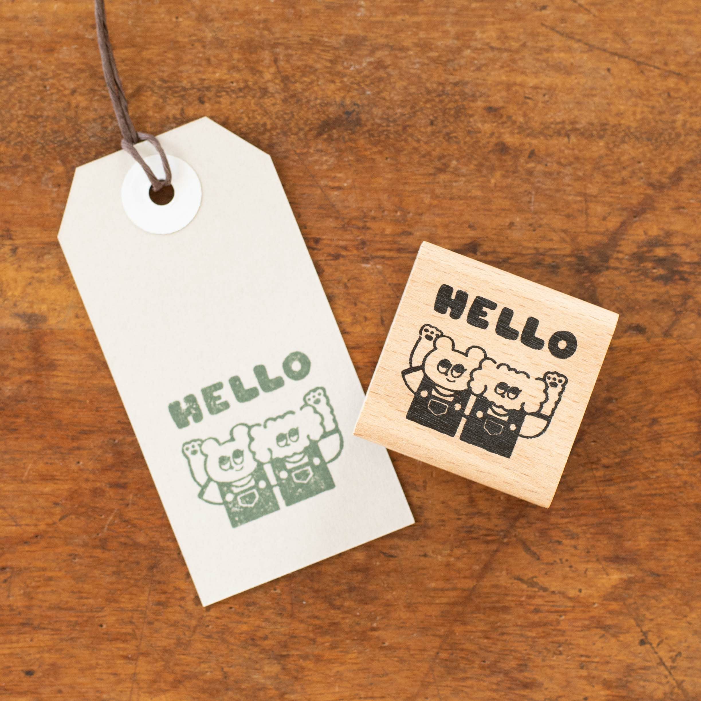 手紙社｜popomul.・スタンプ「HELLO」 | 月刊手紙舎