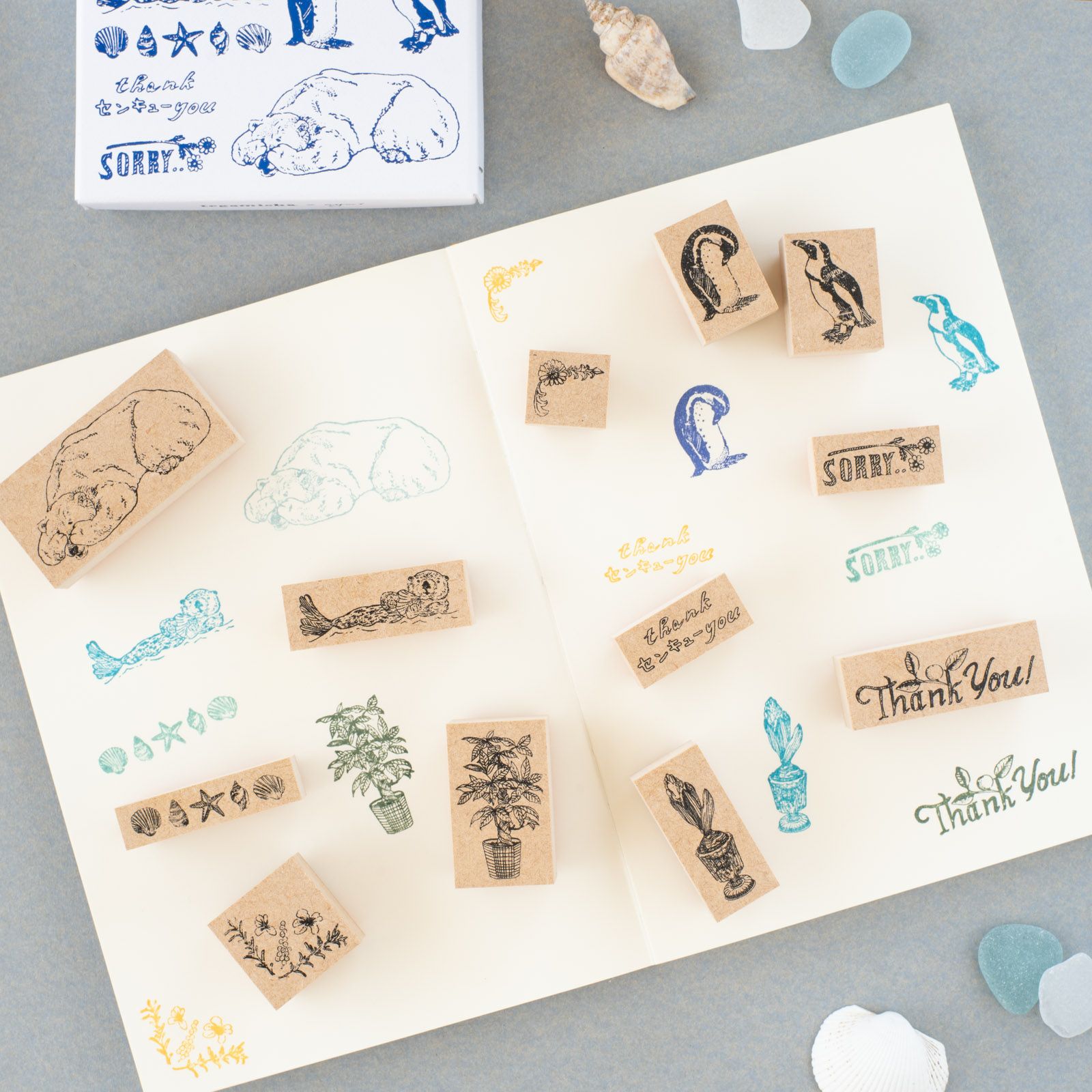 手紙社｜いのうえ彩・スタンプ「2025 Summer Stamp Set」 | 月刊手紙舎