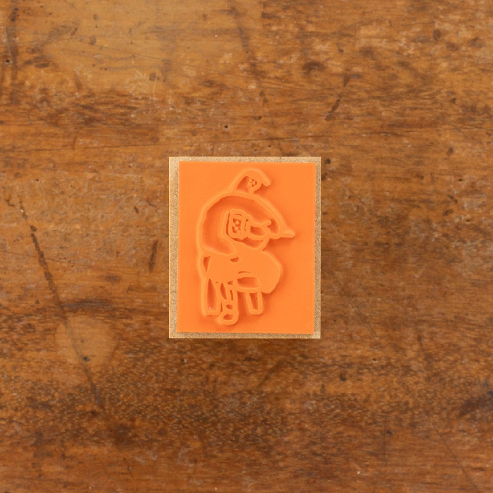 iwahanko.｜スタンプ「ビールを飲んでる人」 | 月刊手紙舎