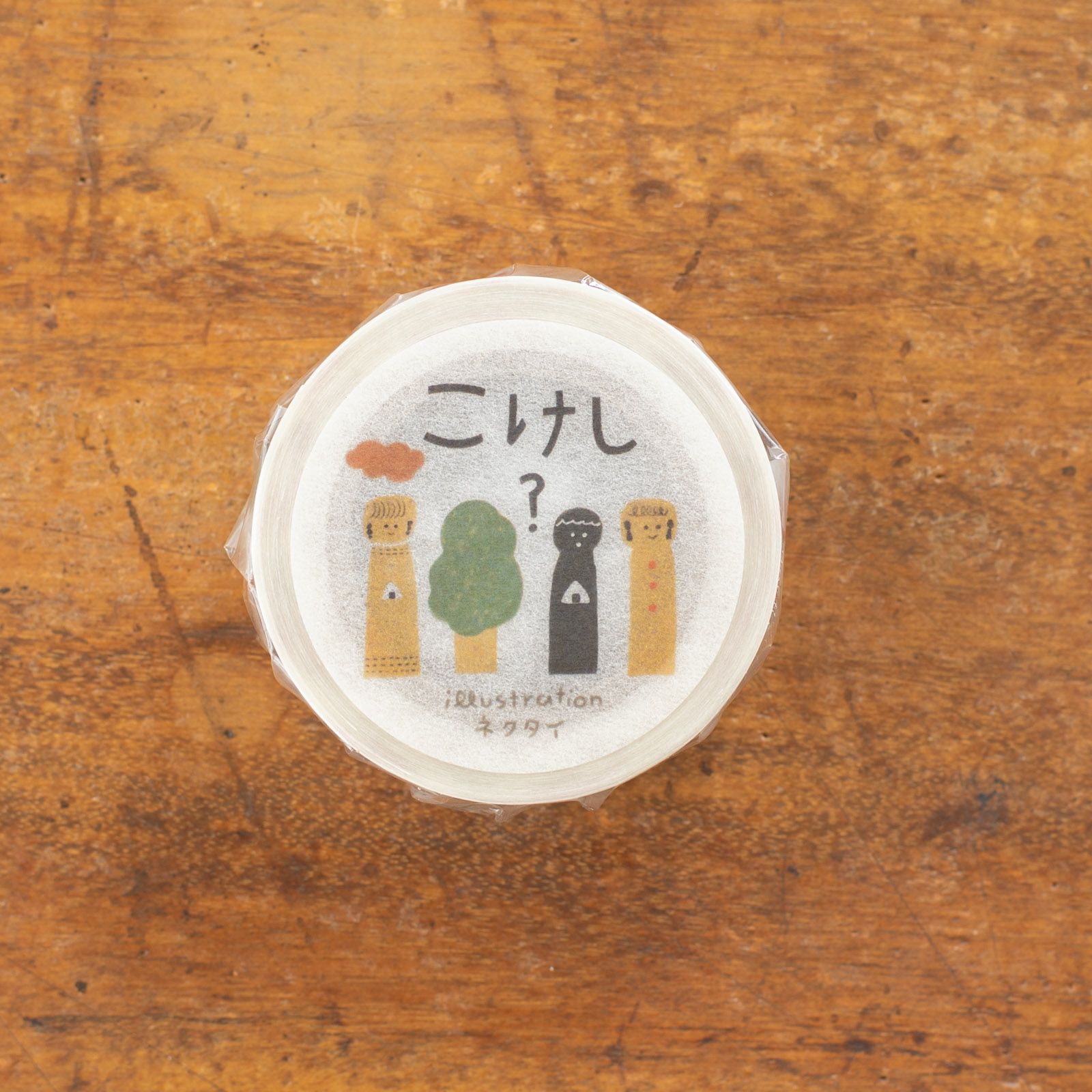 ネクタイ｜マスキングテープ「こけし？」 | 月刊手紙舎