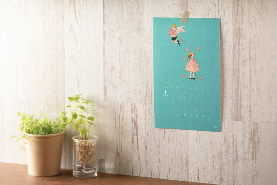 くらはしれいさんの2026年カレンダー壁掛け１月