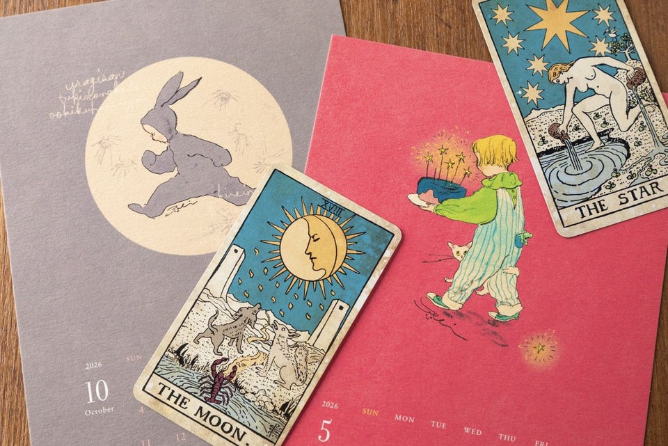 くらはしれいさんの2026年カレンダー月と星