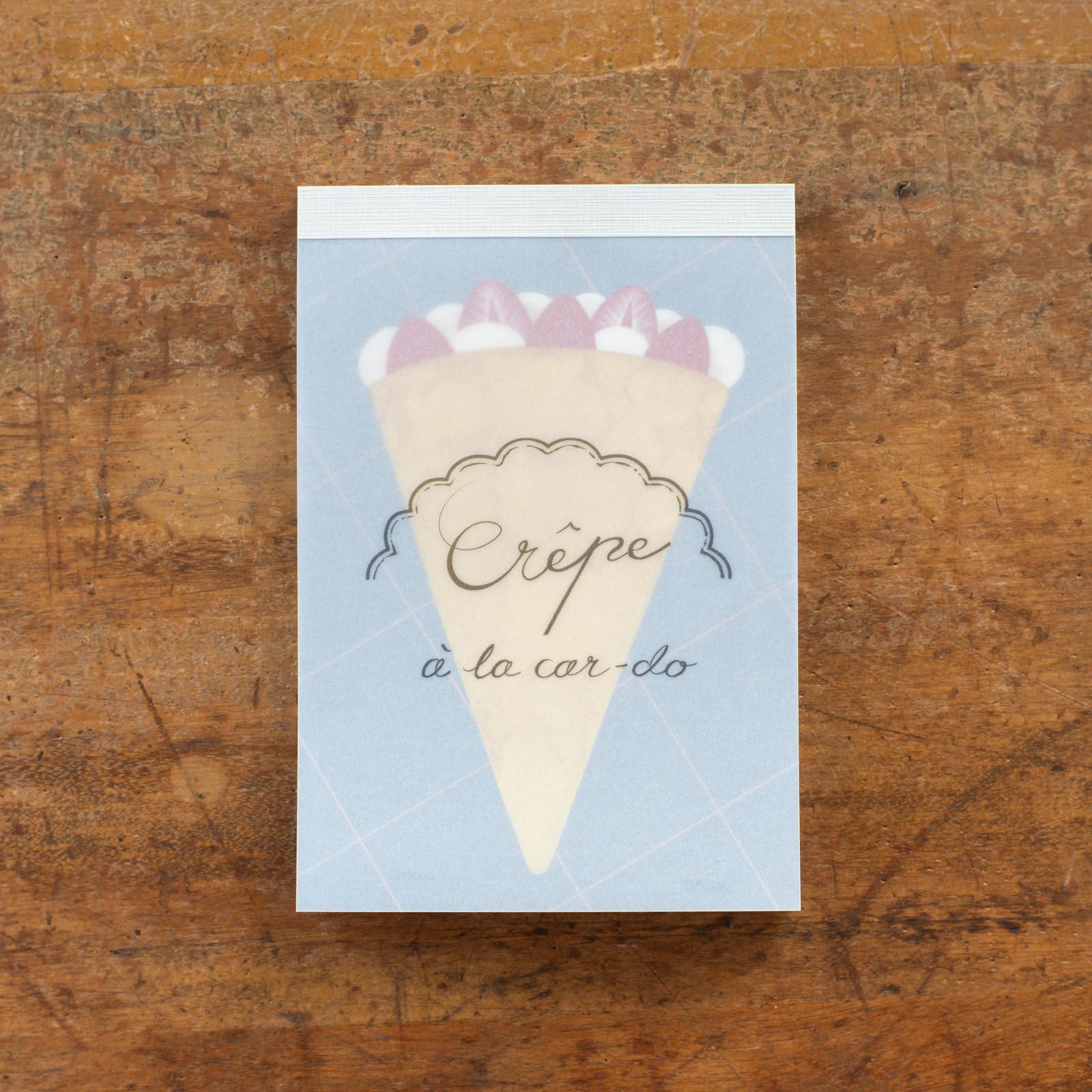 手紙社｜ア・ラ・カル堂・メモパッド「Crepe」 | 月刊手紙舎
