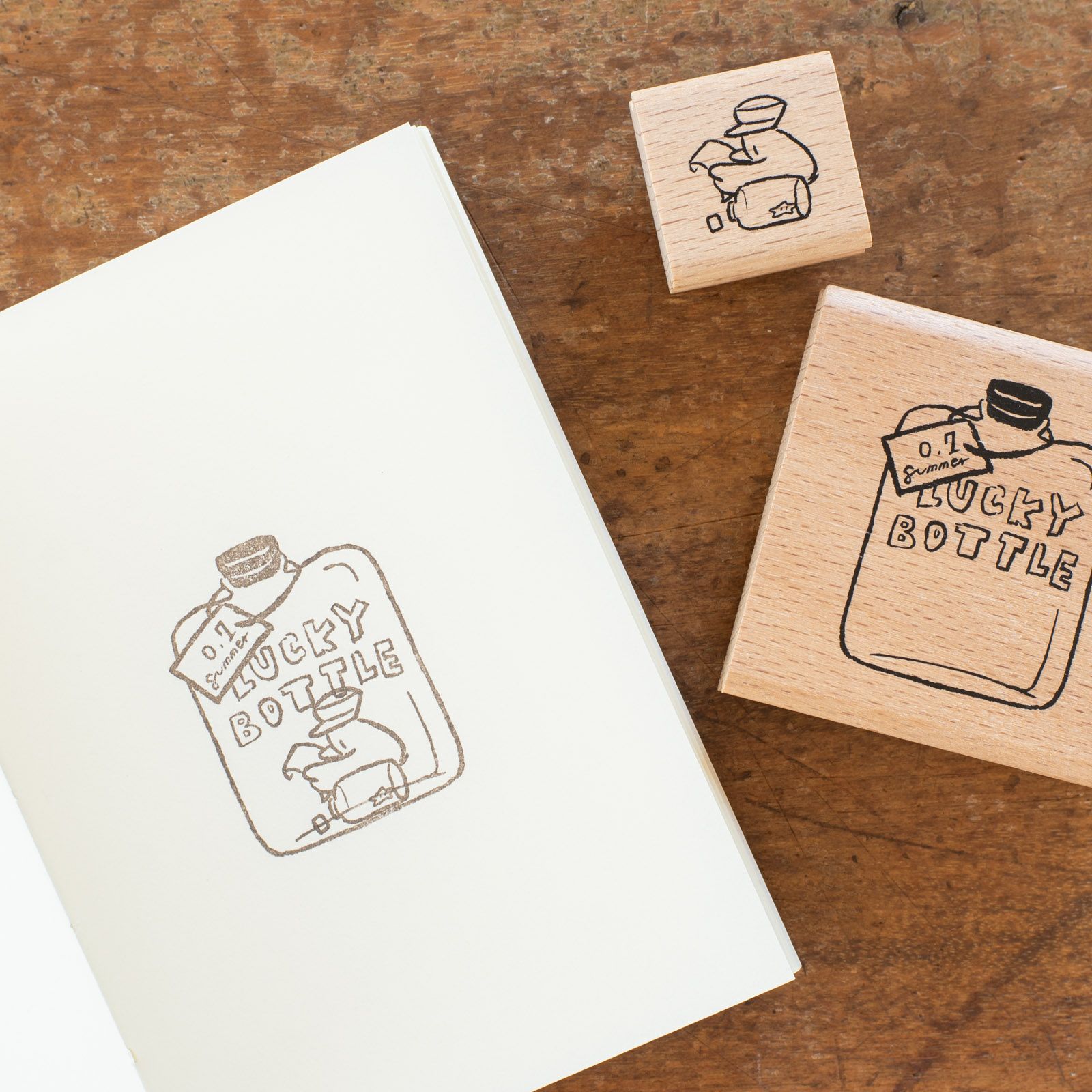 手紙社｜山泥泥 yamadoro・スタンプ「Lucky Bottle」 | 月刊手紙舎