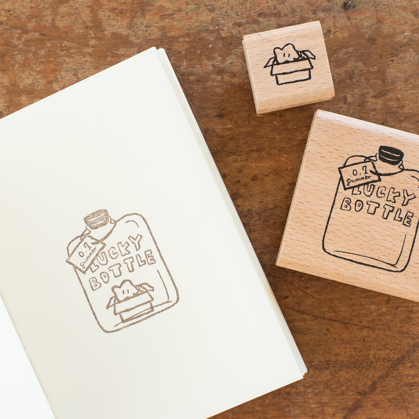 手紙社｜山泥泥 yamadoro・スタンプ「Lucky Bottle」 | 月刊手紙舎