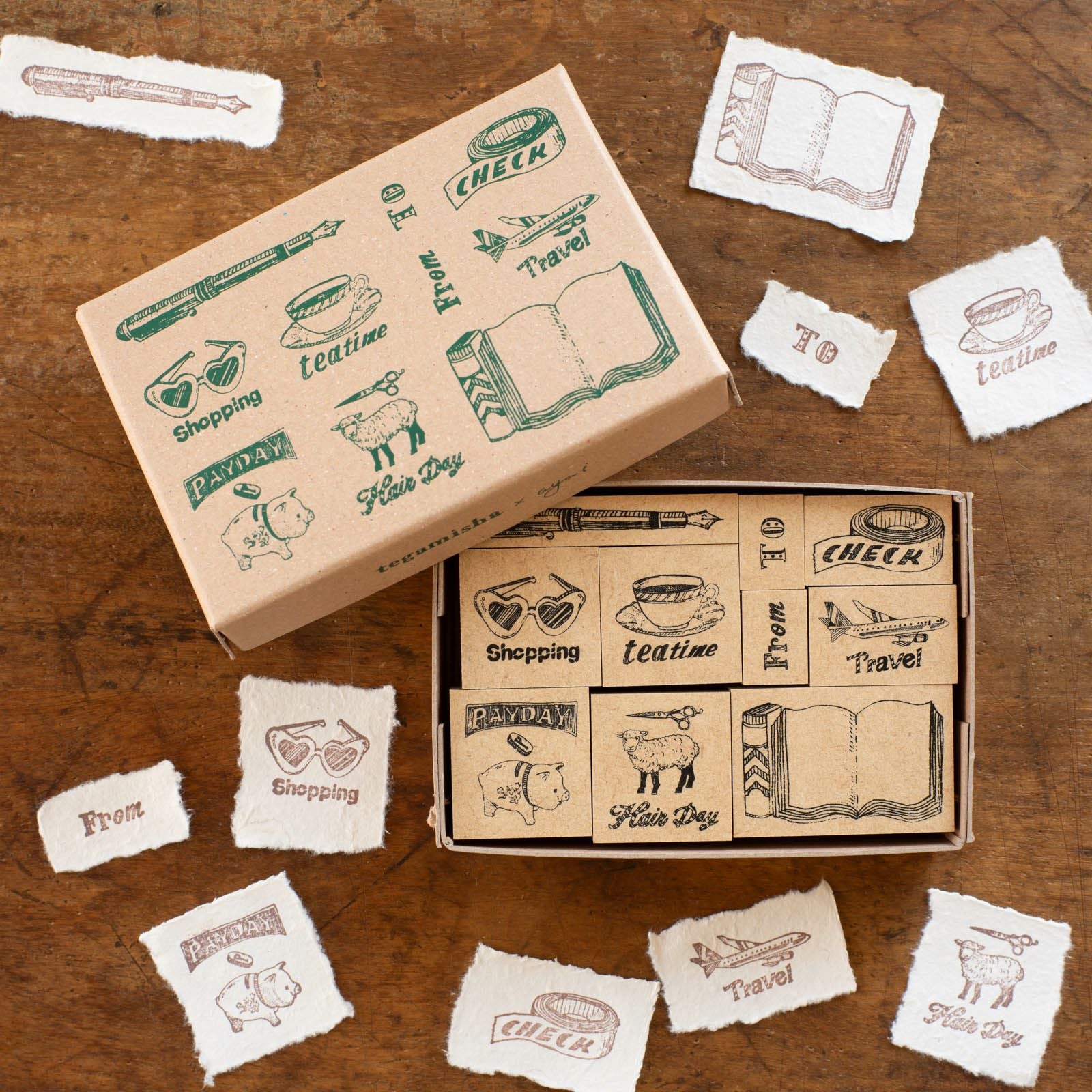 手紙社｜いのうえ彩・スタンプ「Planner Stamp Set」 | 月刊手紙舎
