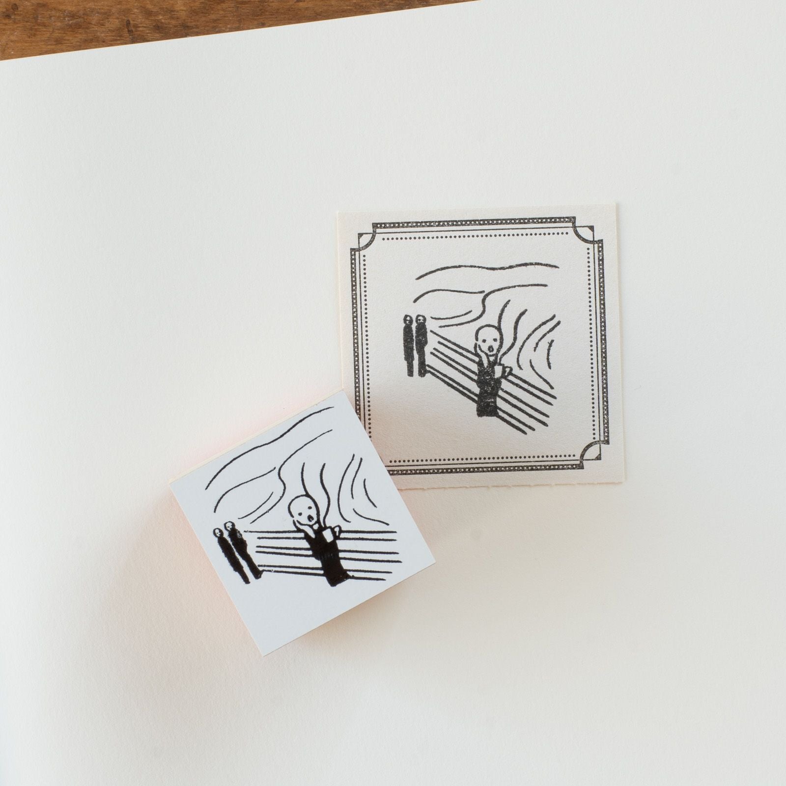 COFFEE BOYさんのスタンプ「SCREAM」、ムンクの叫び