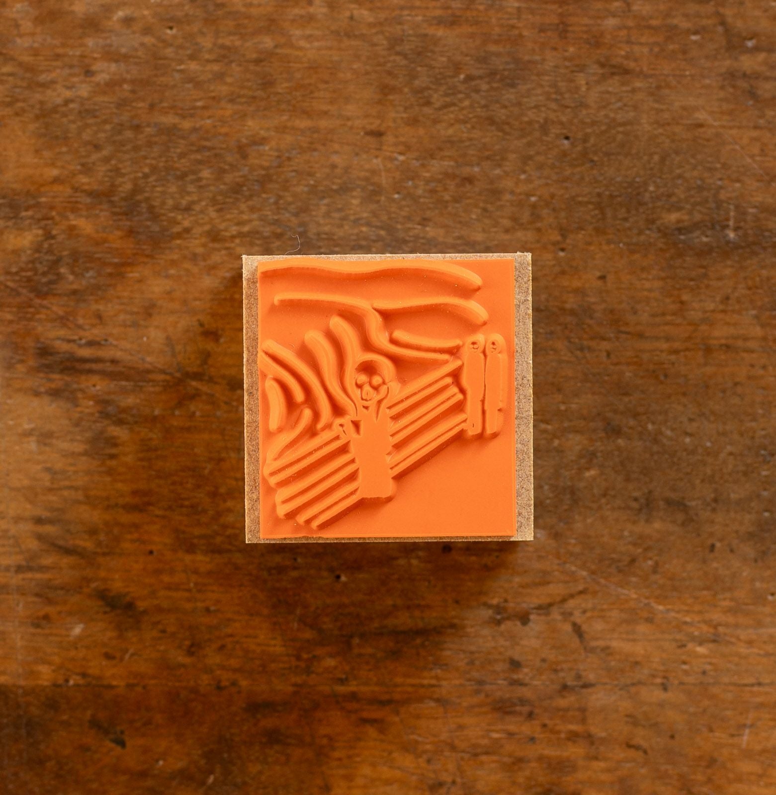 COFFEE BOYさんのスタンプ「SCREAM」、ムンクの叫び