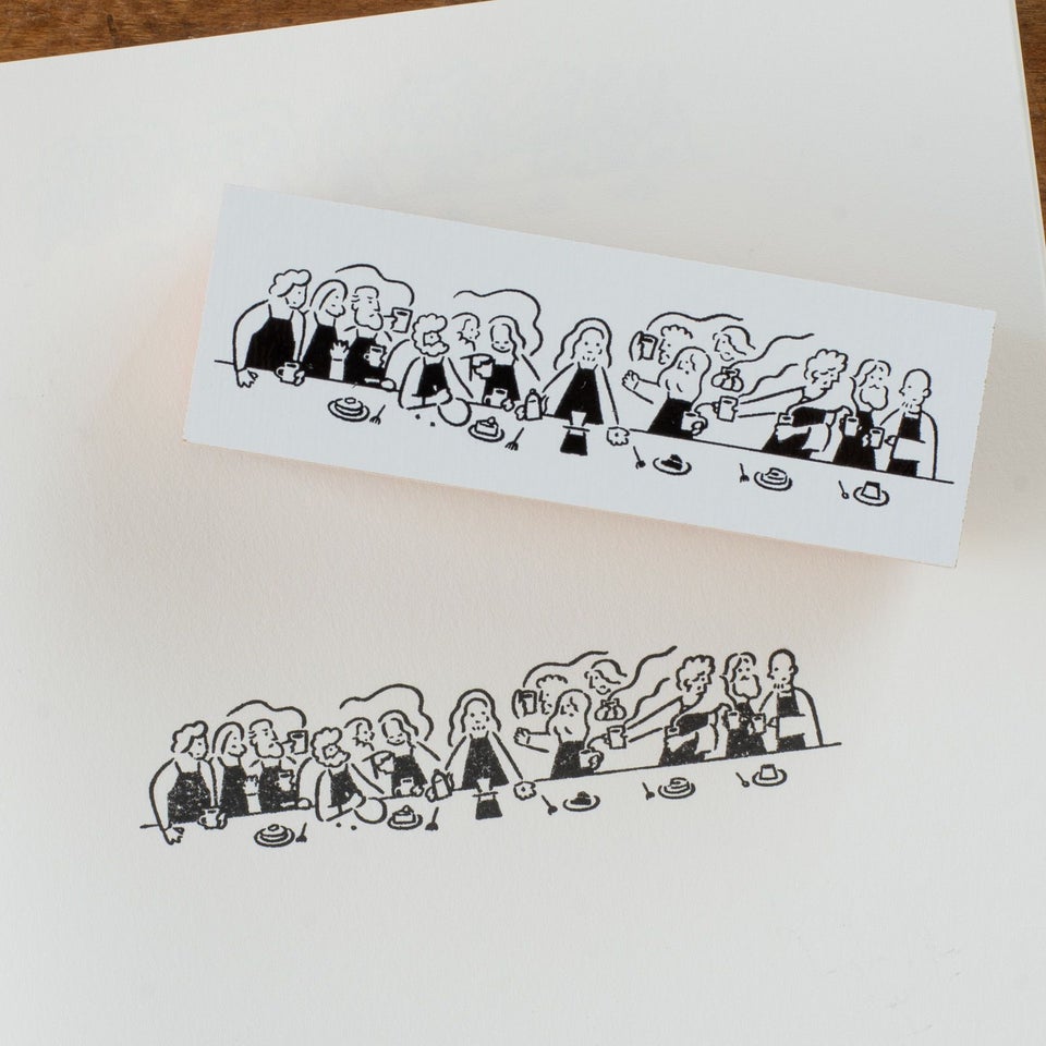 COFFEE BOYのスタンプ「LAST AFTER COFFEE」、最後の晩餐