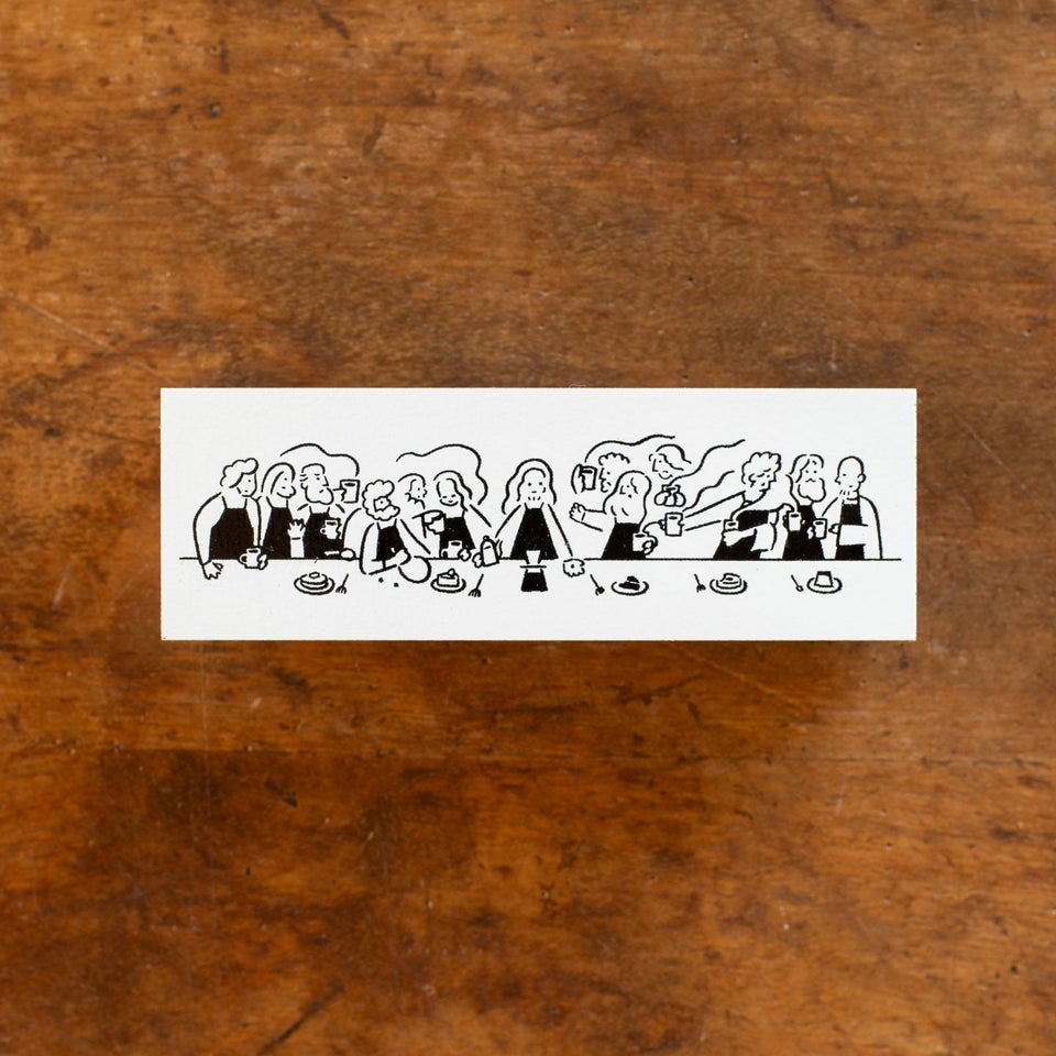 COFFEE BOYのスタンプ「LAST AFTER COFFEE」、最後の晩餐