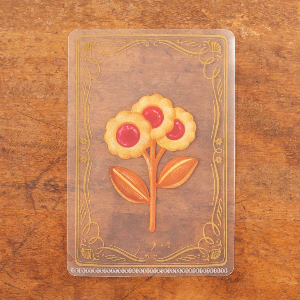 お花のクッキーのクリアファイル