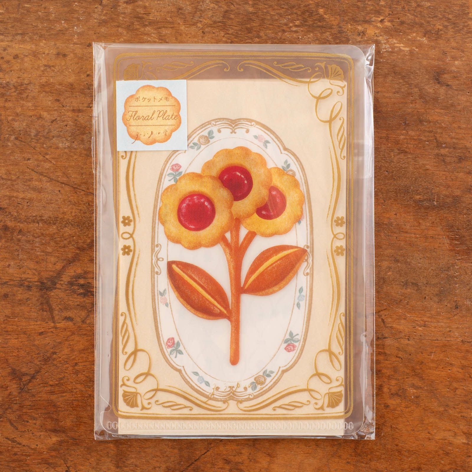 手紙社｜ア・ラ・カル堂・ポケットメモ「Floral plate」 | 月刊手紙舎