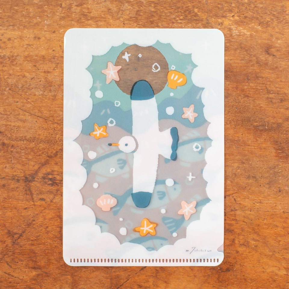 カモメのクリアファイル