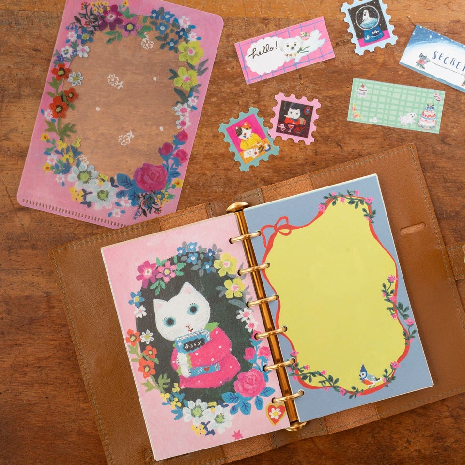 北岸由美さんのかわいいピンクのポケットメモ