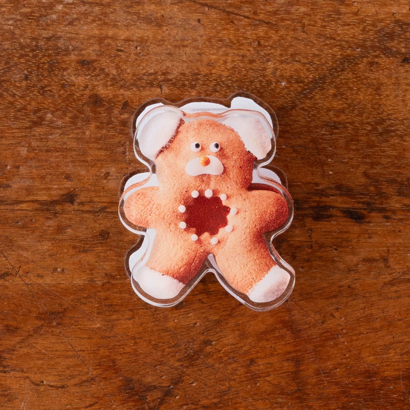 oyaMADEさんのくまのリバーシブルアクリルクリップ