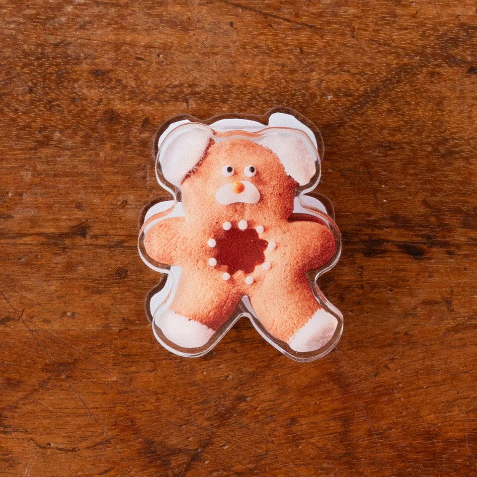 oyaMADEさんのくまのリバーシブルアクリルクリップ