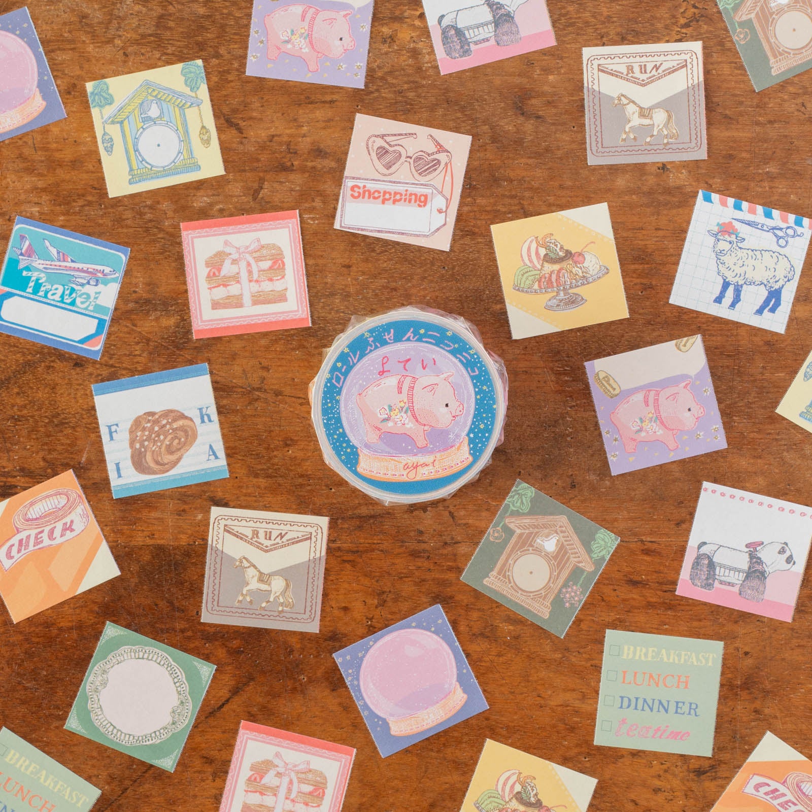 手紙社｜いのうえ彩・ロールふせんニコニコ「よてい」 | 月刊手紙舎